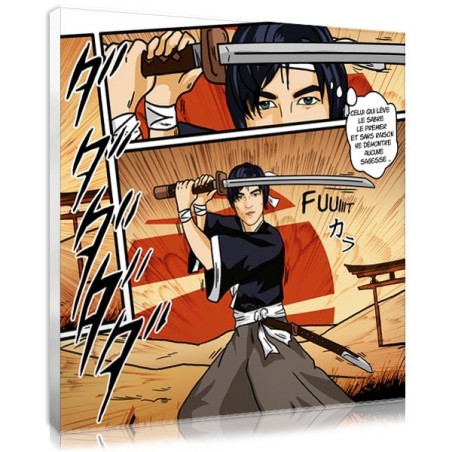 Photo style manga samouraii