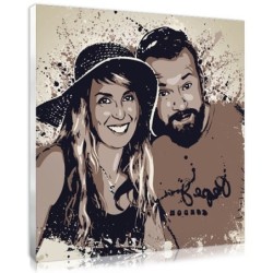Personalised anniversary gift for a couple made from photo
