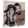 Personalised anniversary gift for a couple made from photo