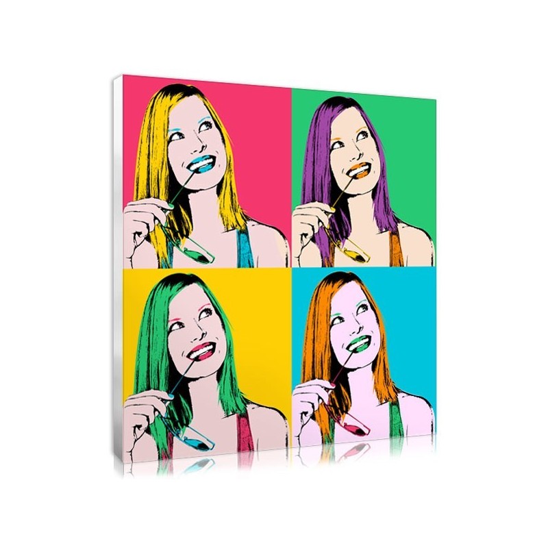 Pop art canvas with your photo