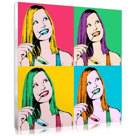 Tableau pop art avec une photo
