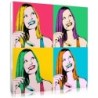 Tableau pop art avec une photo