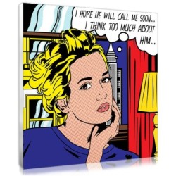 Pop art Roy Lichtenstein avec une photo
