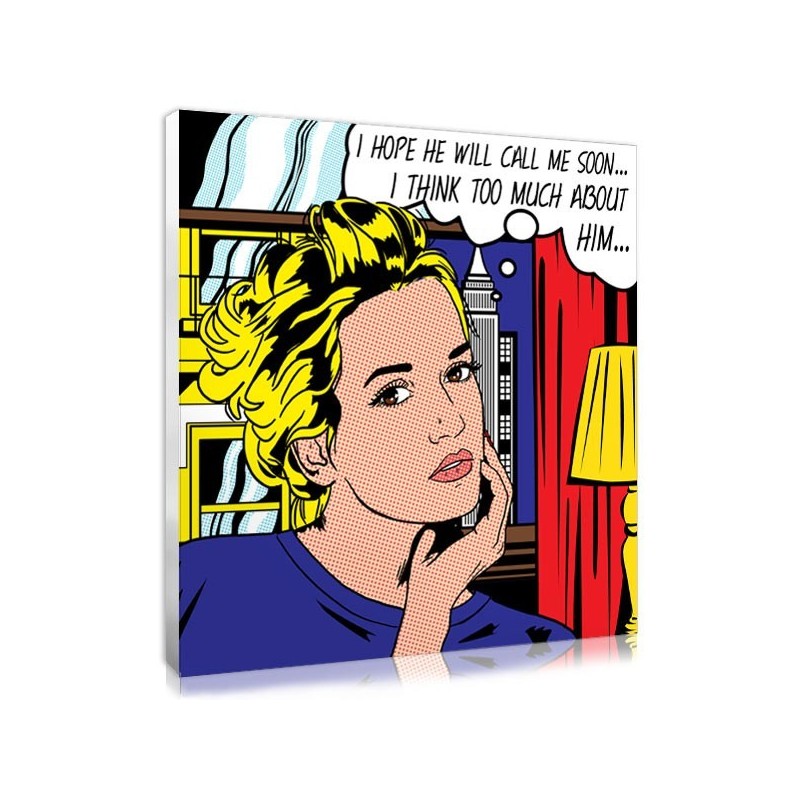 Pop art Roy Lichtenstein avec une photo Pop art Roy Lichtenstein avec une photo