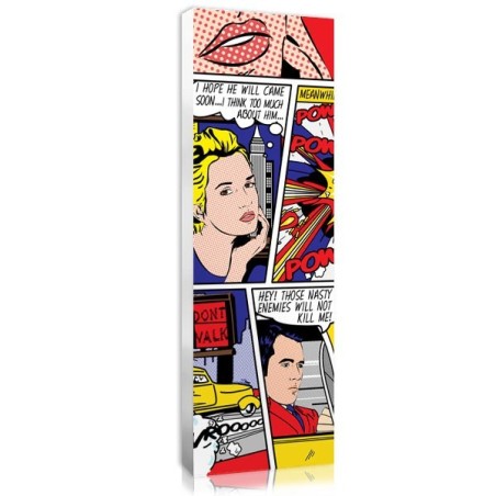Roy Lichtenstein pop art personnalisé
