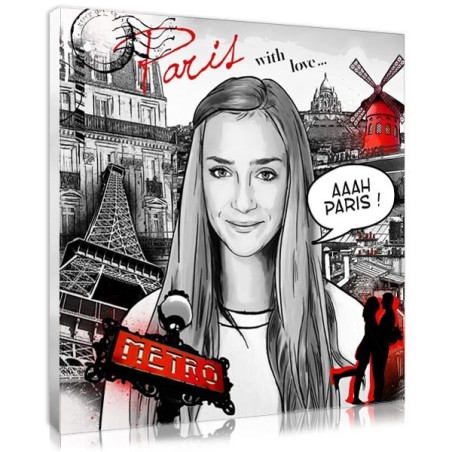 BD photo personnalisée de Paris