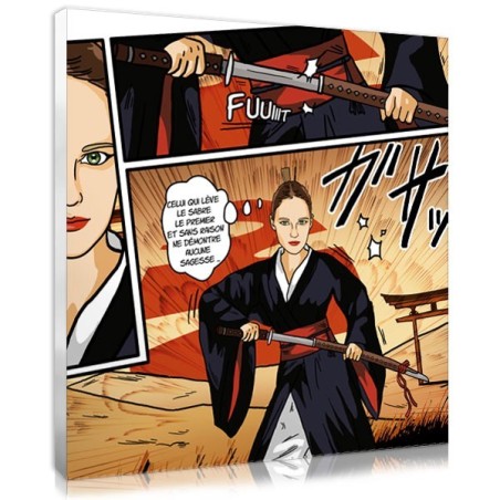 Photo personnalisée manga samouraï