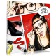 The glamour comic strip portrait, a personalised gift for girl