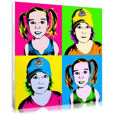 Original portrait for your kids : the pop art portrait