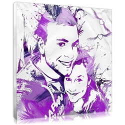 idée cadeau cadeau pour couple : le portrait pochoir