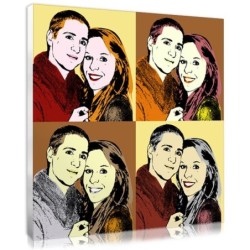 cadeau tendance : photo de couple façon Warhol