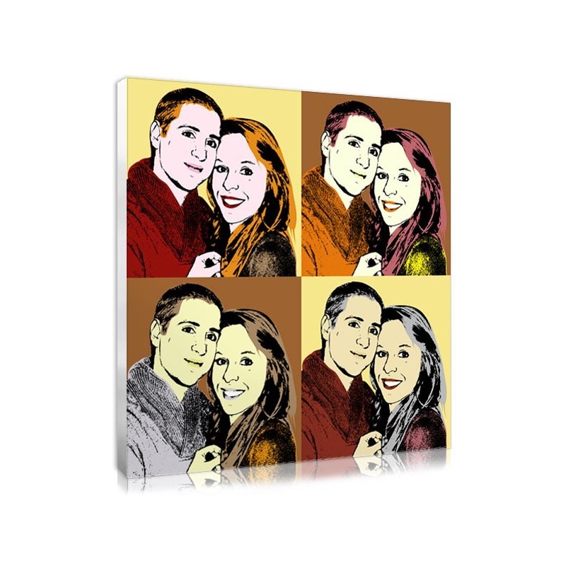 cadeau tendance : photo de couple façon Warhol cadeau tendance : photo de couple façon Warhol