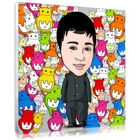 Custom kawaii photo for kid's bedroom decor