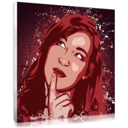 Her photo personalised in splash style, an original present for her