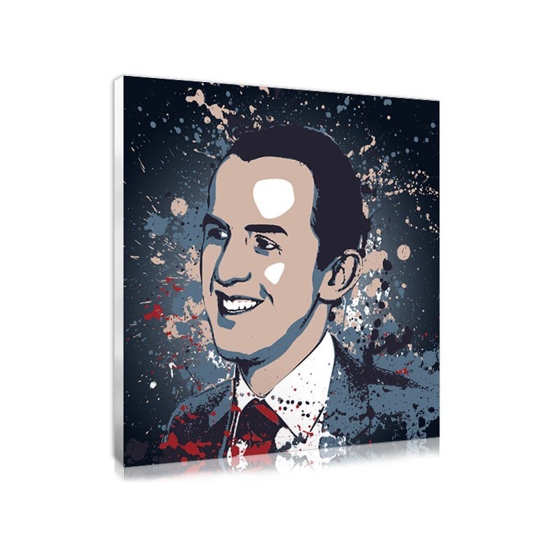 Personalised canvas portrait in splash style, an original gift idea for men Personalised canvas portrait in splash style, an original gift idea for men