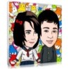Personalised kawaii couple portrait