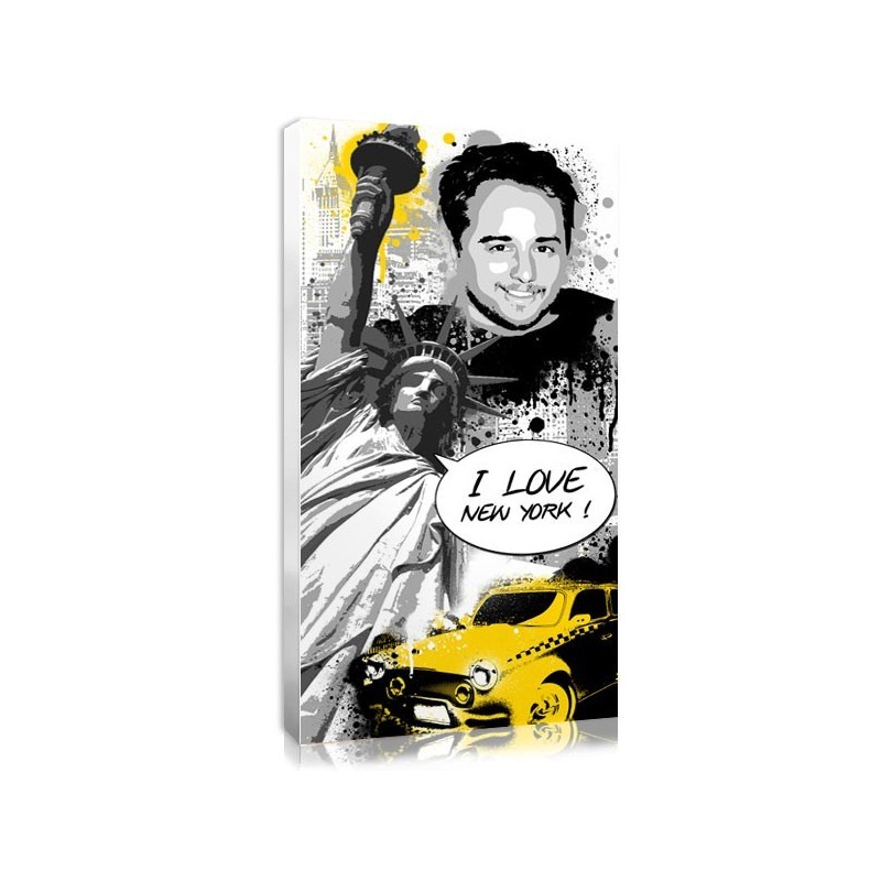 Personalised presents for men : graffiti New York portrait Personalised presents for men : graffiti New York portrait