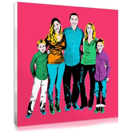 Personalised Family pop art photo