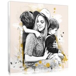 cadeau original pour la famille : le portrait en esquisse