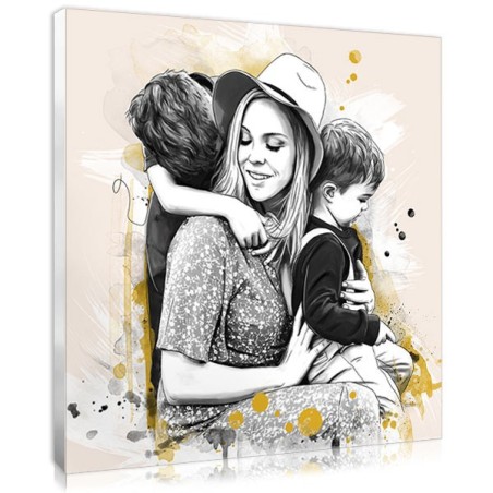 cadeau original pour la famille : le portrait en esquisse