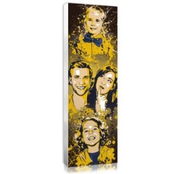 Cadeau original famille : portrait splash famille