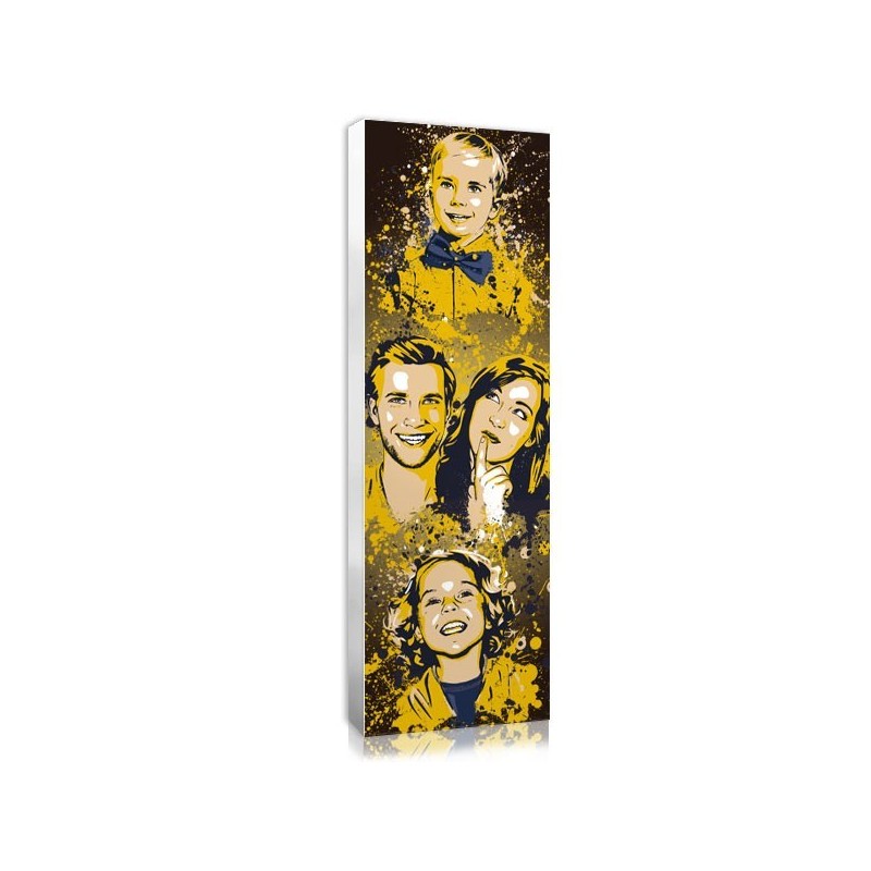 Cadeau original famille : portrait splash famille