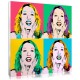 Her pop art print on canvas, a beautiful present for your mom !