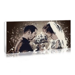 Personalised wedding gift idea : a splash portrait