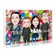 Offer a personalised Family photo in kawaii style