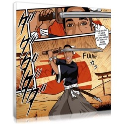 Offer to your boy a unique Christmas present : his manga samurai portrait