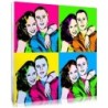 Personalised Andy Warhol portrait, a Valentines day gift for him..