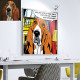 Tableau personnalisé animal style BD roy Lichtenstein