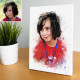 Watercolor painting portrait with your picture