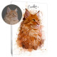 Pet portrait watercolor painting style from your photo