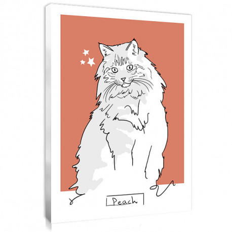 Personalised pet photo in Line Art style