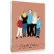 Your family photo in a modern and colorful illustration