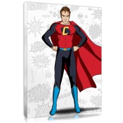tableau Superman personnalisé style comics