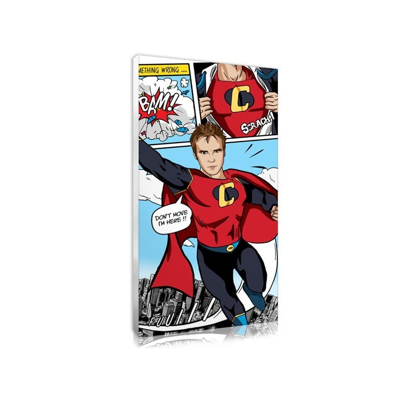 Portrait style BD superhéros comics