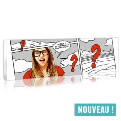 Tableau panoramique BD à personnaliser