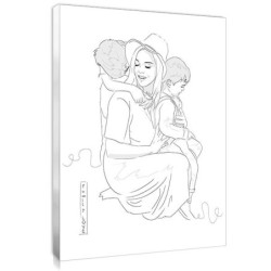 Création d'un tableau Line Art d'après photo