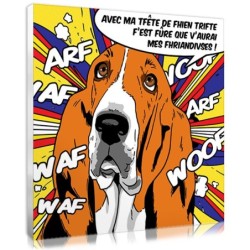 Tableau personnalisé animal style BD roy Lichtenstein