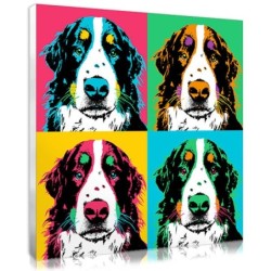 Tableau pop art animaux personnalisé