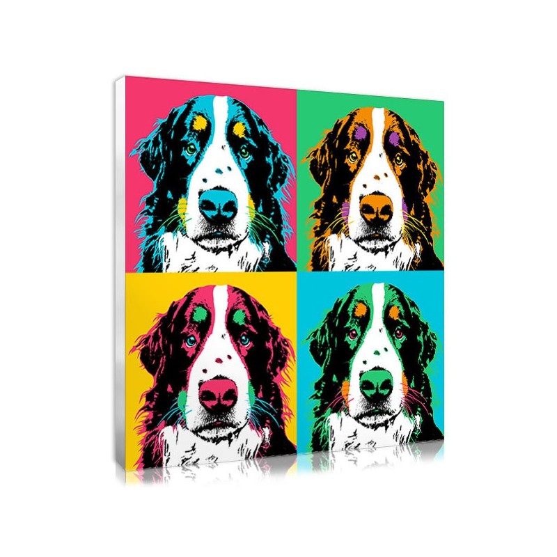 Pop art canvas with pet photo Pop art canvas with pet photo