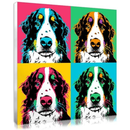 Tableau pop art animaux personnalisé