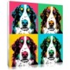 Tableau pop art animaux personnalisé