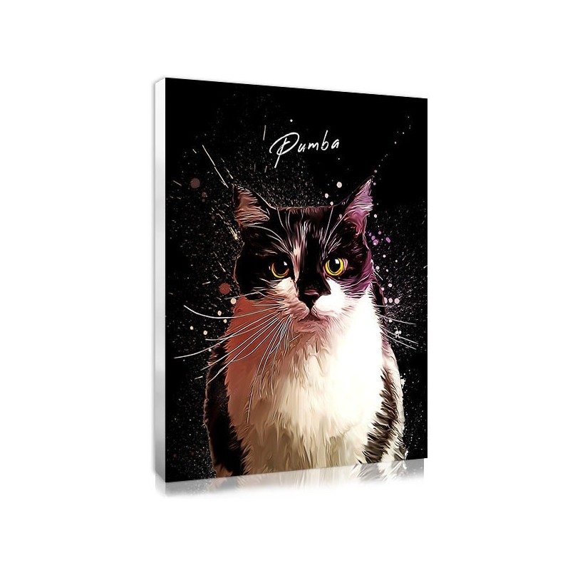 Personalised painted animal with your photo Personalised painted animal with your photo