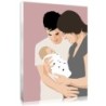 Votre photo de famille en dessin moderne et coloré