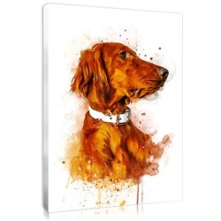 Portrait animal de compagnie style peinture aquarelle d'après votre photo
