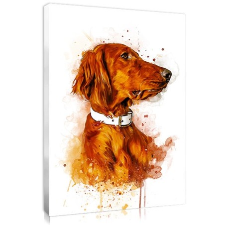Portrait animal de compagnie style peinture aquarelle d'après votre photo