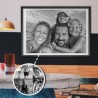 Decorate your living room with a personalized mosaic photo board